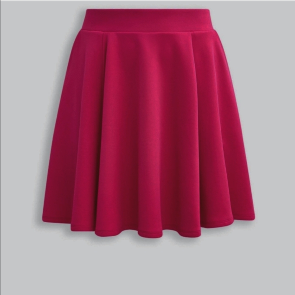 Torrid Fuschia Scuba Mini Skater Skirt